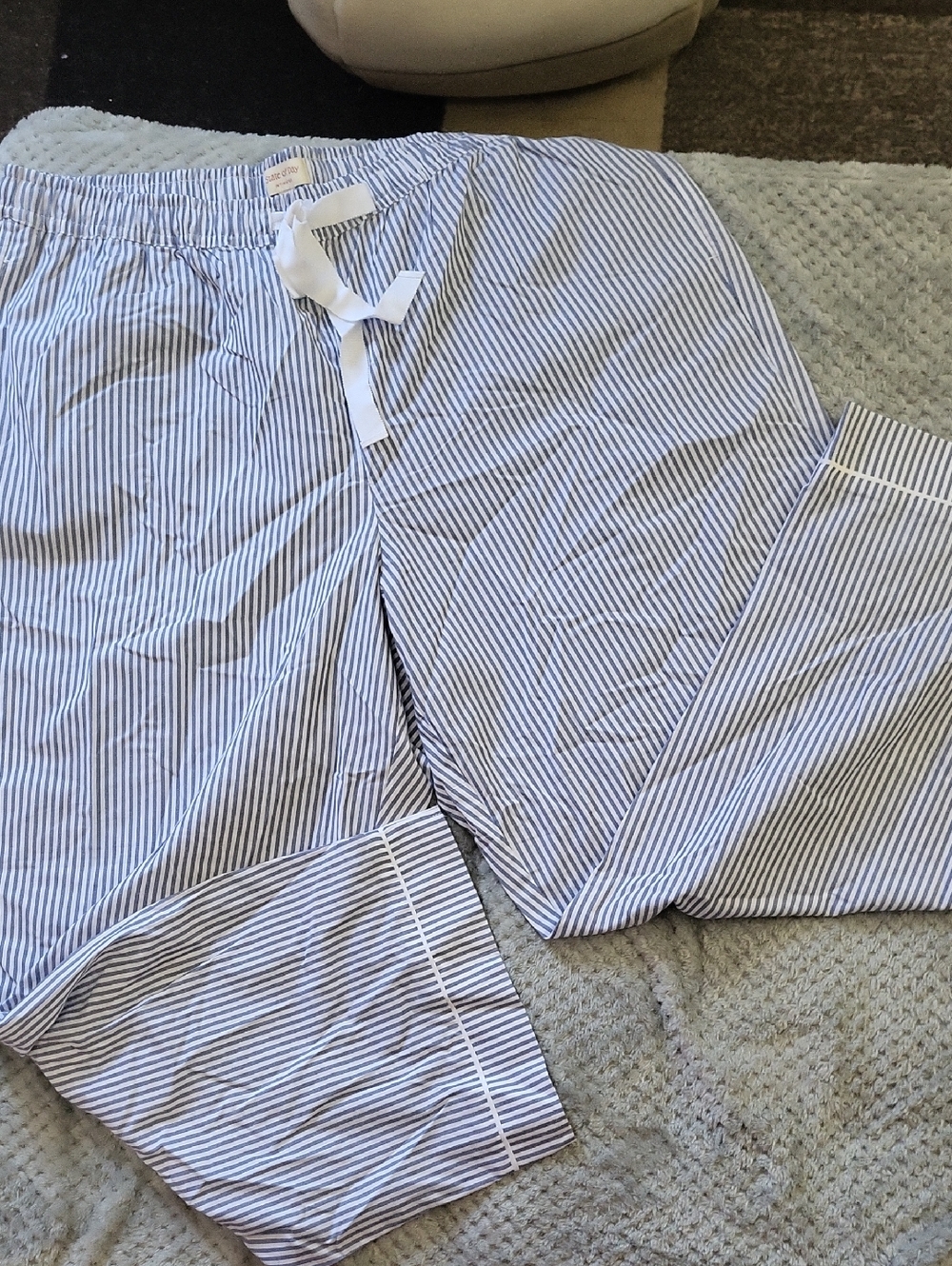 Nwt State Of Day Striped Blue and White Pajama Pants 2x